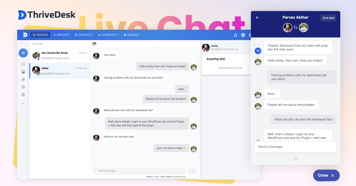 og livechat - ThriveDesk