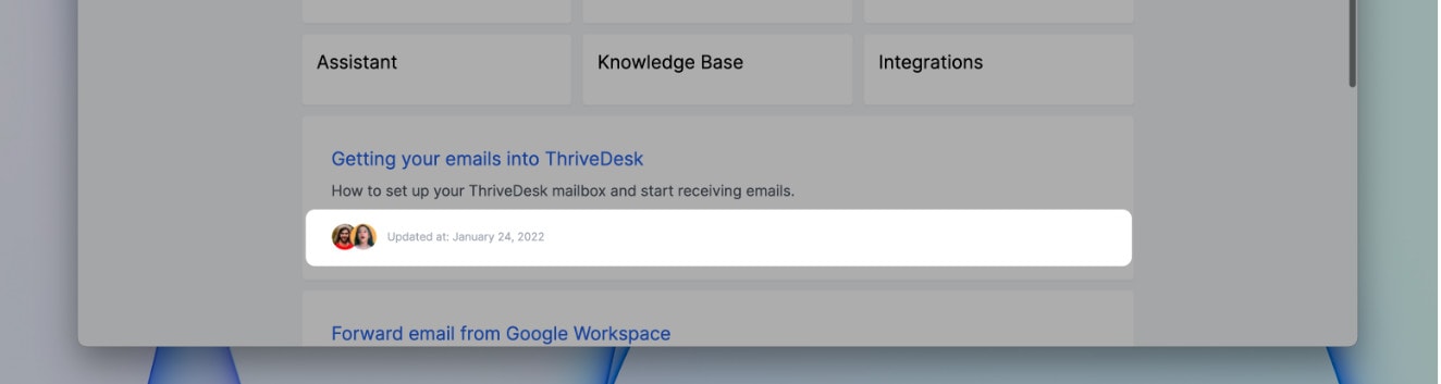 doc collaborateurs - ThriveDesk