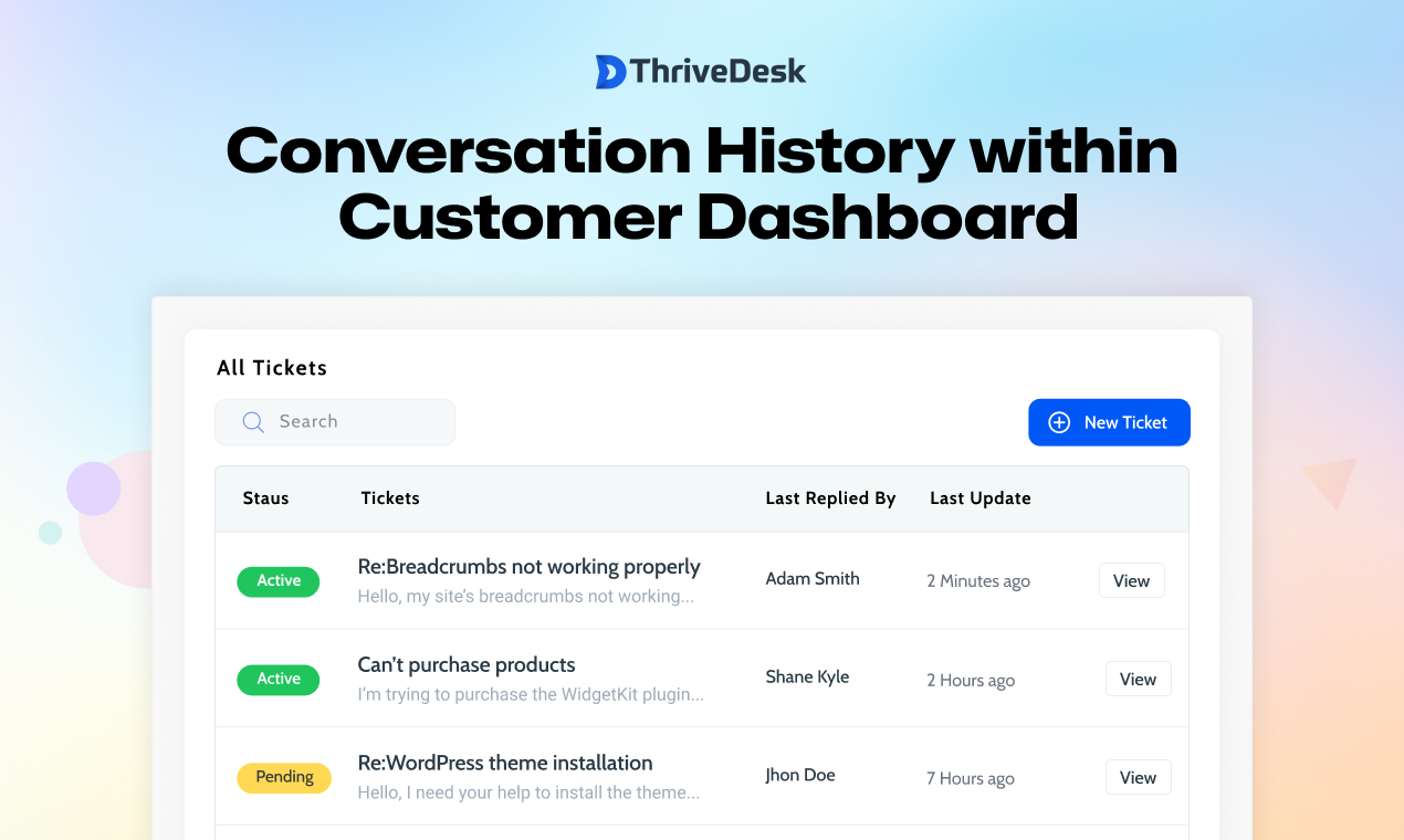 WPPortal producthunt tickets 1 - ThriveDesk