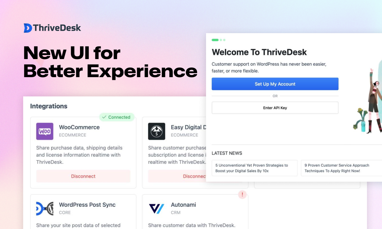 wpportal producthunt nueva ui - ThriveDesk