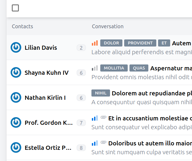 Priority signals on Inbox view