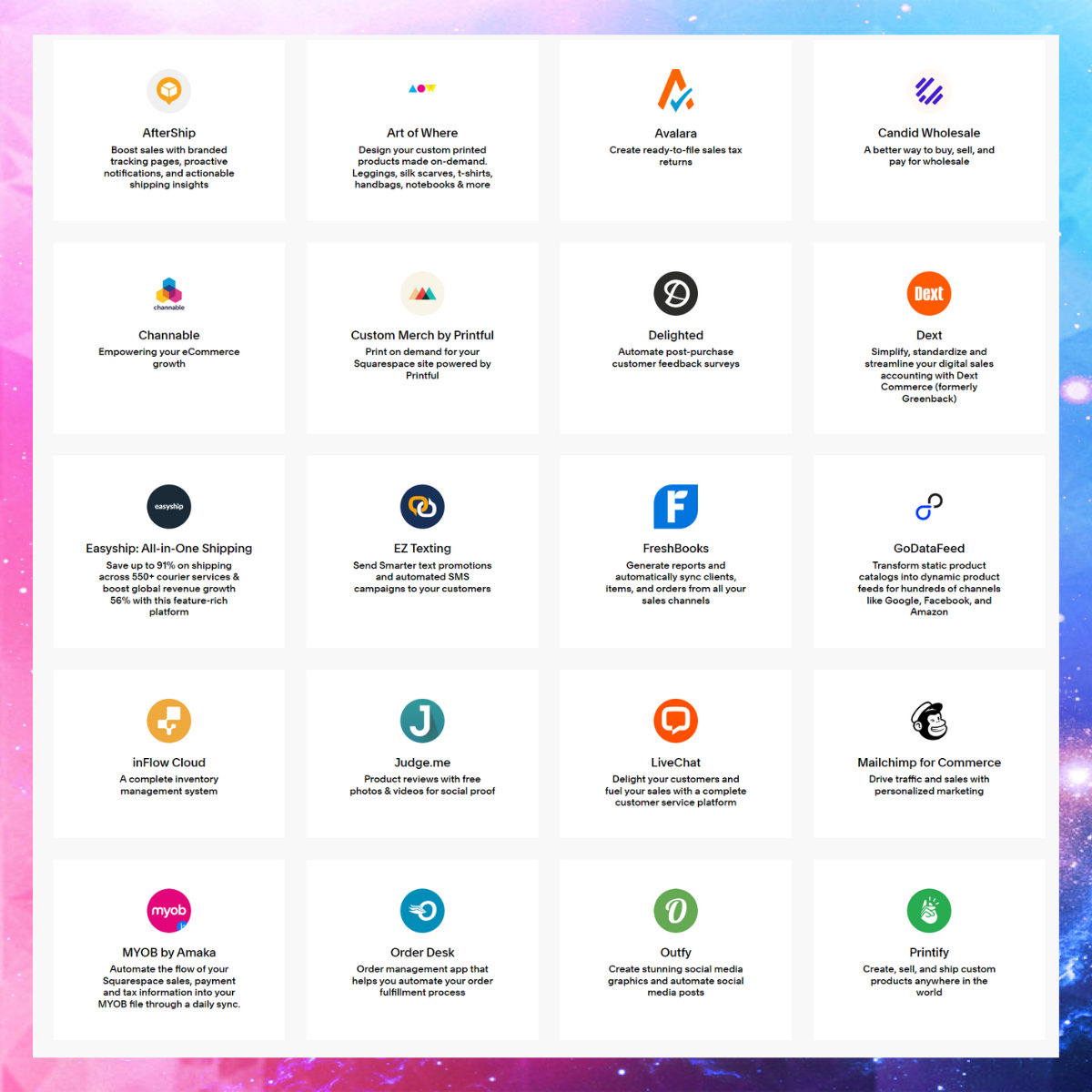 App and Plugin Ecosystem of Squarespace