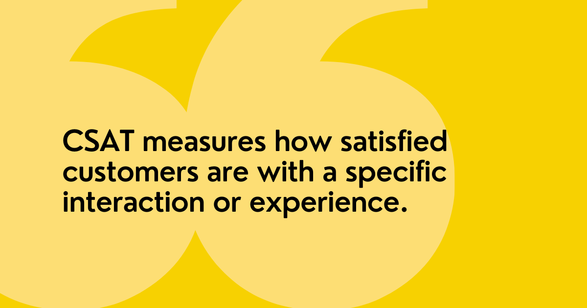 Measuring Customer Satisfaction