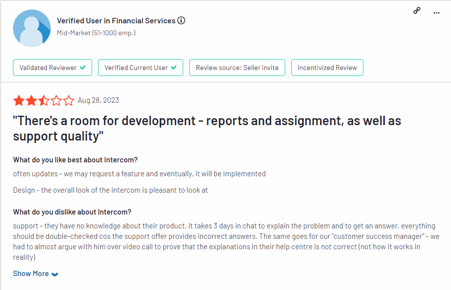 Intercom Customer Review